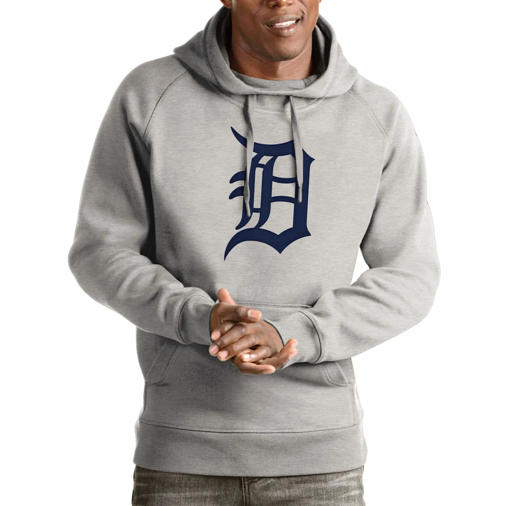 Women's Antigua Black Detroit Tigers Victory Pullover Hoodie Size: Medium