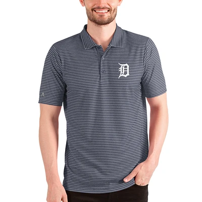 Men's Antigua Heathered Navy/White Detroit Tigers Esteem Polo