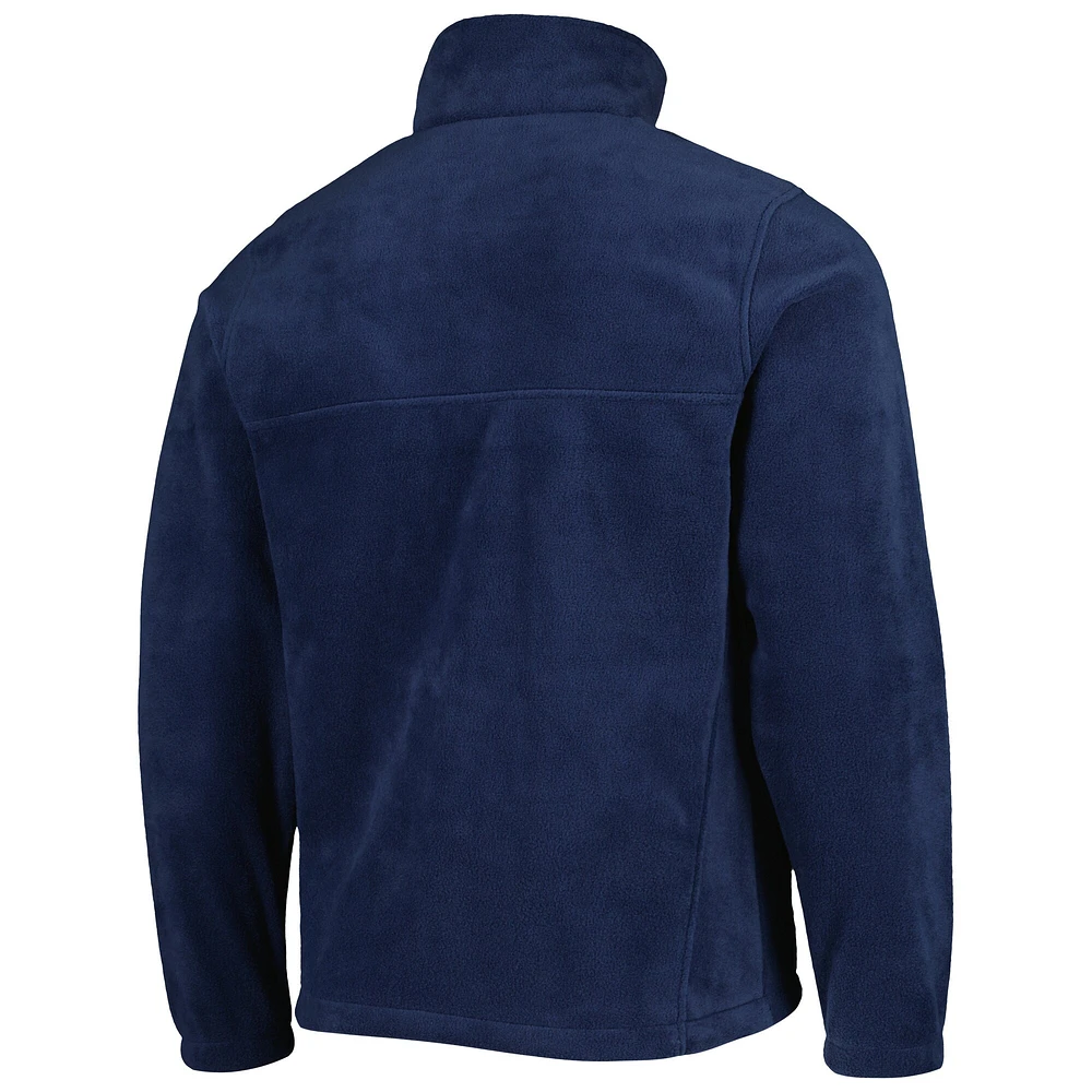 Columbia Navy Detroit Tigers Steens Mountain Veste à glissière pleine longueur pour homme