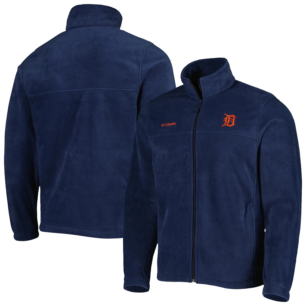 Men's Columbia Navy Detroit Tigers Steens Mountain Full-Zip Jacket