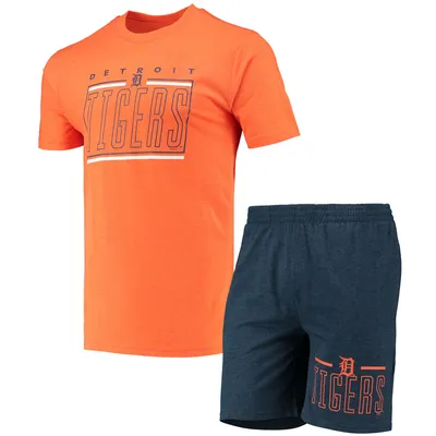 Men's Concepts Sport Navy/Heather Gray Denver Broncos Big & Tall T-Shirt Pajama Pants Sleep Set