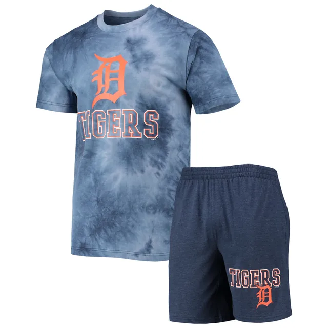 Women's Concepts Sport Navy Detroit Tigers Fairway Shirt & Shorts Sleep Set Size: Medium