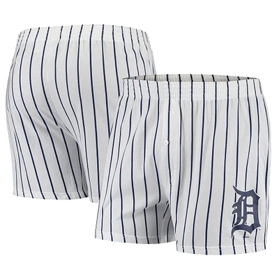 Men's Concepts Sport White Detroit Tigers Vigor Boxer Shorts