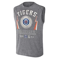 Men's Darius Rucker Collection by Fanatics Charcoal Detroit Tigers Relaxed-Fit Muscle Tank Top