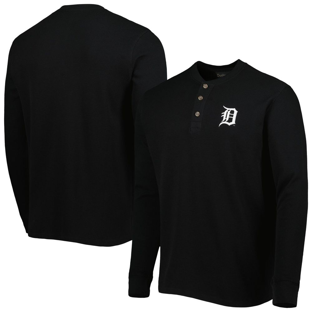 Men's Dunbrooke Detroit Tigers Black Maverick Long Sleeve T-Shirt