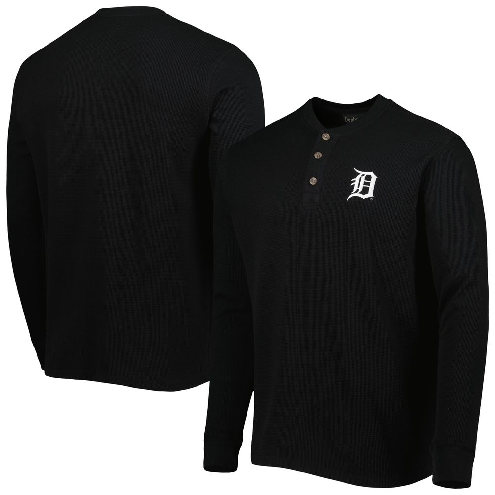 Men's Dunbrooke Detroit Tigers Black Maverick Long Sleeve T-Shirt