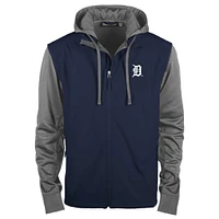 Veste entièrement zippée Dunbrooke pour hommes, bleu marine/gris, Detroit Tigers Alpha