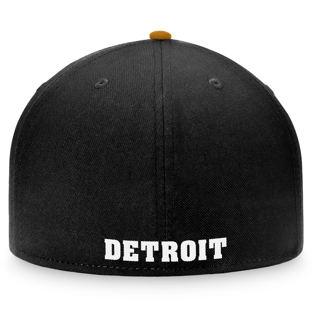 Men's Fanatics Black/Khaki Detroit Tigers Fitted Hat