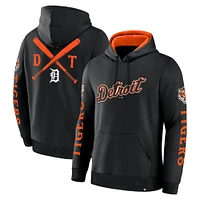 Men's Fanatics  Black Detroit Tigers Big City Legacy Fleece Pullover Hoodie