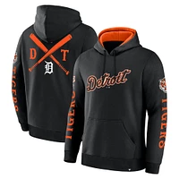 Men's Fanatics Black Detroit Tigers Big City Legacy Fleece Pullover Hoodie