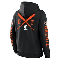 Men's Fanatics Black Detroit Tigers Big City Legacy Fleece Pullover Hoodie