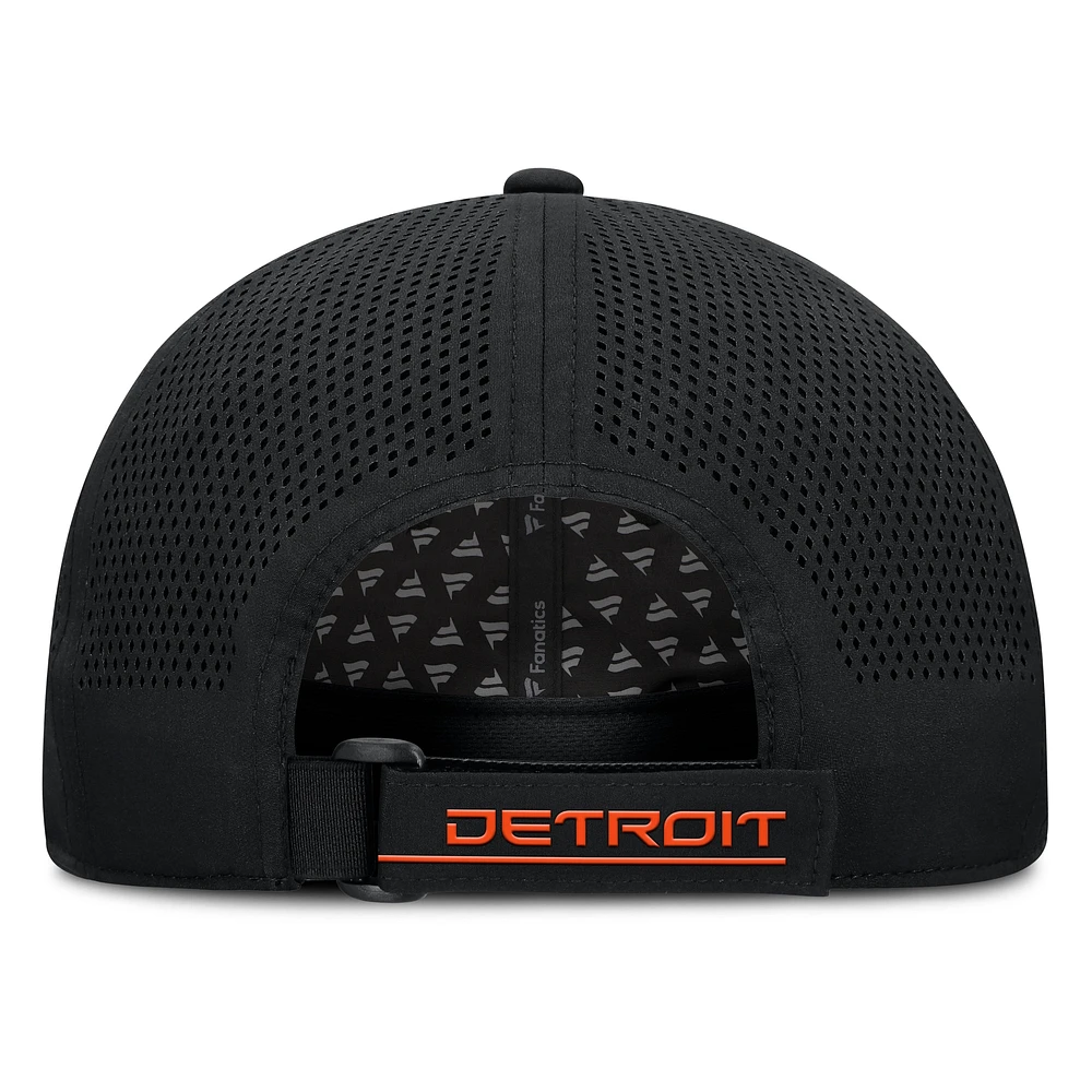 Men's Fanatics Black Detroit Tigers Level Up Driver Adjustable Hat