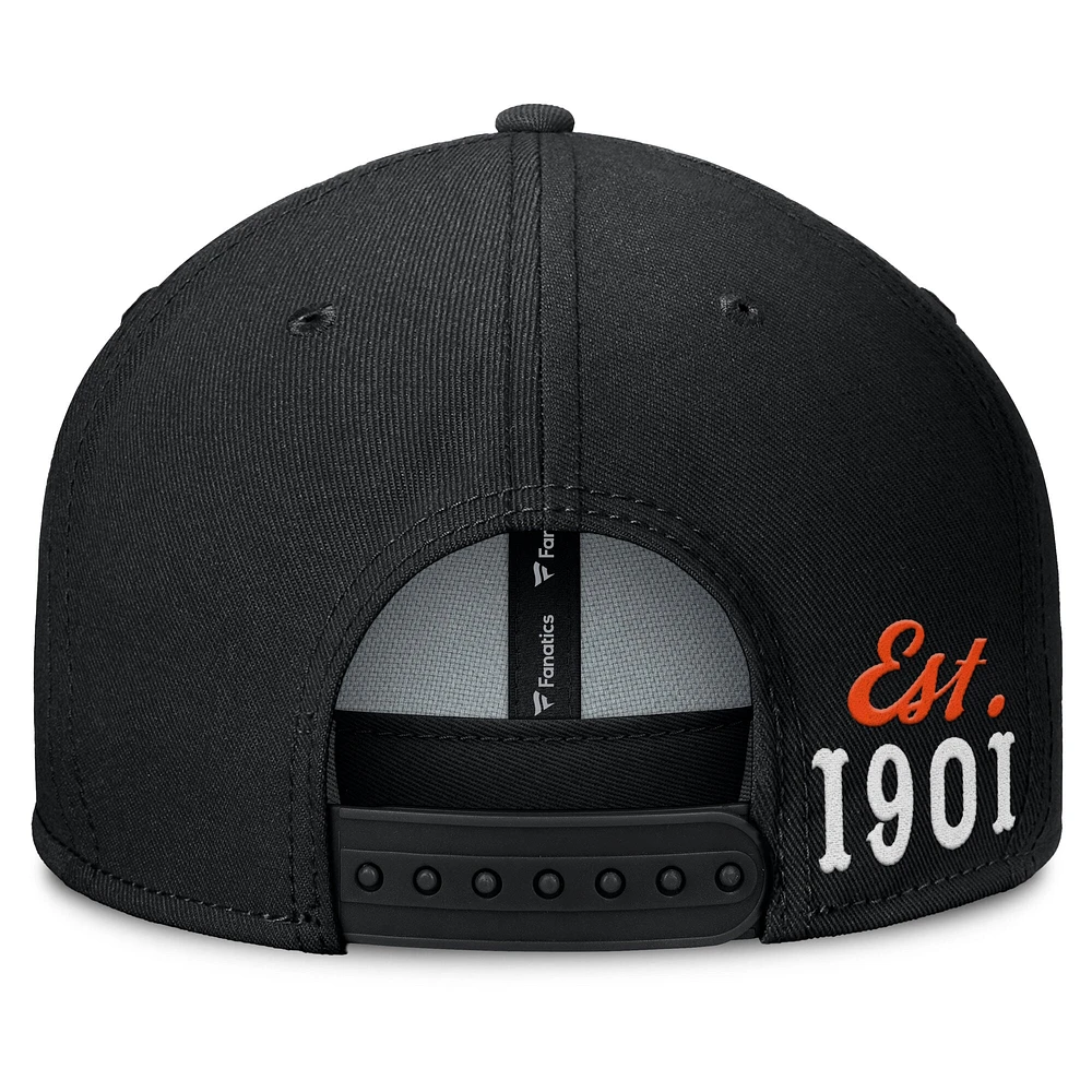 Men's Fanatics Black Detroit Tigers Walk-Off Bullpen Snapback Hat