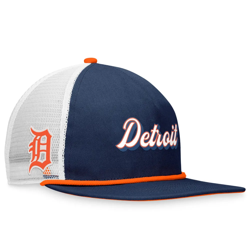 New Detroit Tigers Navy Blue Trucker Hat For Men, Mesh Trucker Hat Snapback