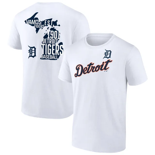 Detroit Tigers Men's 47 Brand Vintage White Scrum T-Shirt Tee