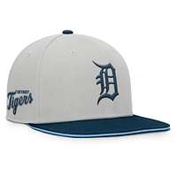 Men's Fanatics Gray Detroit Tigers Knuckleball Snapback Hat