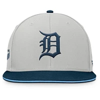 Men's Fanatics Gray Detroit Tigers Knuckleball Snapback Hat