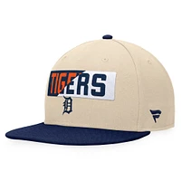 Casquette Snapback Detroit Tigers Cycle Fanatics kaki/bleu marine pour hommes