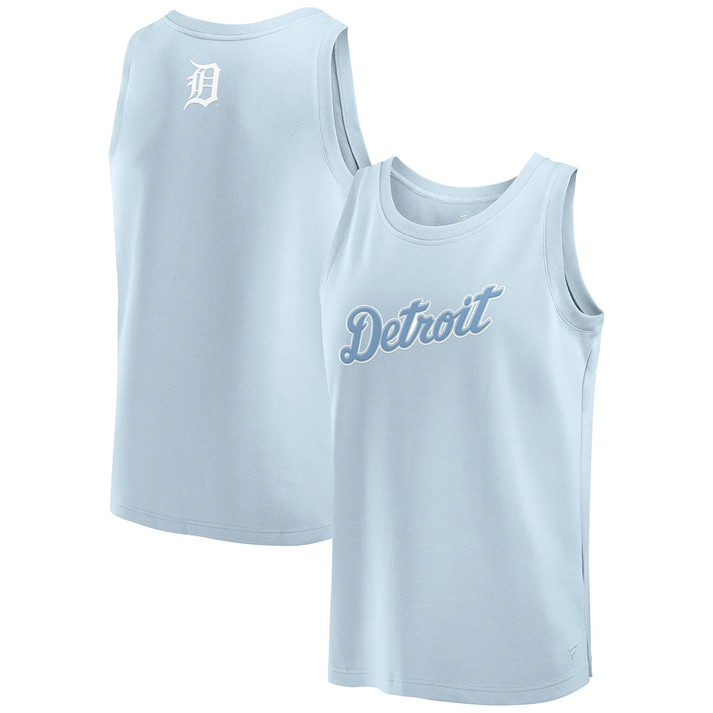 Men's Fanatics Light Blue Detroit Tigers Elements Tank Top