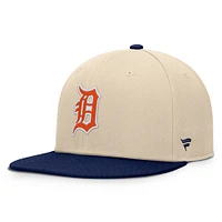 Casquette à pression Bounder pour homme, couleur naturelle/bleu marine, collection Cooperstown, Detroit Tigers
