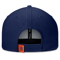 Casquette Snapback Fanatics bleu marine/orange Detroit Tigers Clubhouse Splitter pour homme