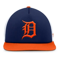 Men's Fanatics Navy/Orange Detroit Tigers Fundamental Foam Front Snapback Hat