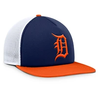 Men's Fanatics Navy/Orange Detroit Tigers Fundamental Foam Front Snapback Hat