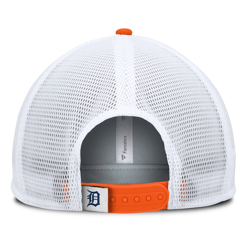 Men's Fanatics Navy/Orange Detroit Tigers Fundamental Foam Front Snapback Hat