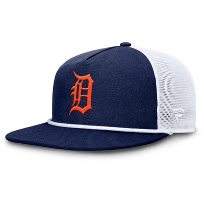 Casquette snapback Fanatics bleu marine/blanc pour homme des Detroit Tigers Clubhouse Change Up