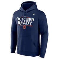 Men's Fanatics Navy Detroit Tigers 2024 MLB Postseason Locker Room Pullover Hoodie