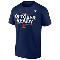 Men's Fanatics  Navy Detroit Tigers 2024 MLB Postseason Locker Room T-Shirt