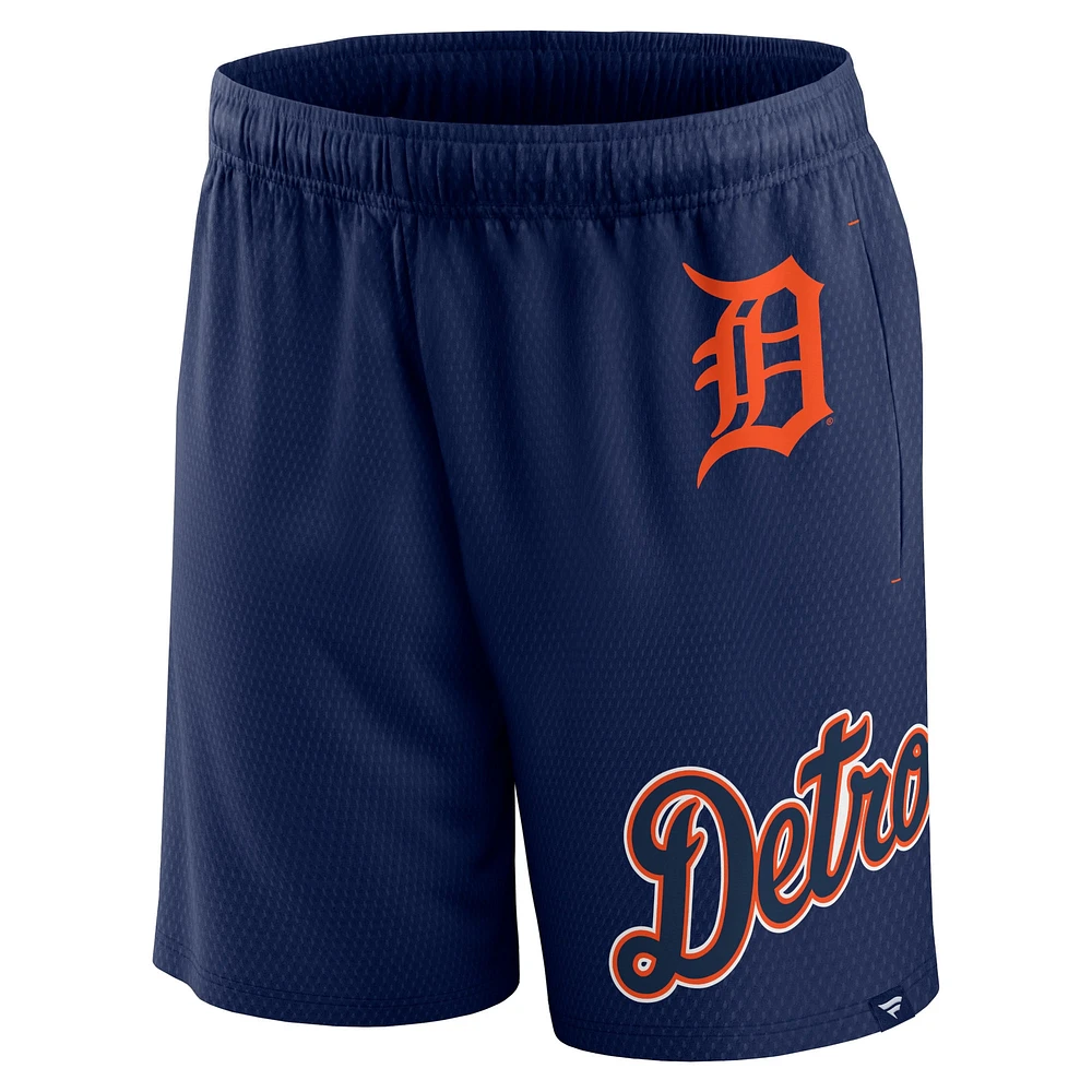 Men's Fanatics  Navy Detroit Tigers Clincher Mesh Shorts