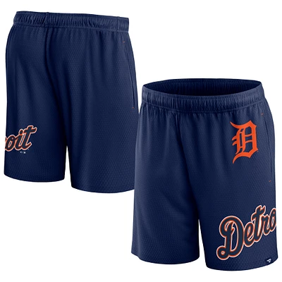 Men's Fanatics  Navy Detroit Tigers Clincher Mesh Shorts