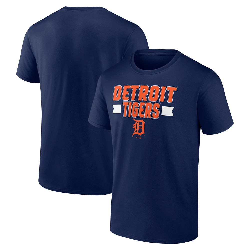 T-shirt Fanatics pour homme bleu marine Detroit Tigers Close Victory