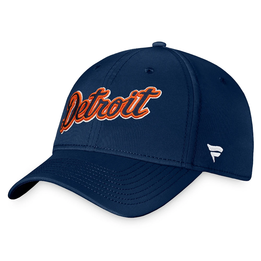 Casquette Fanatics Navy Detroit Tigers Core Flex pour hommes