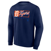 Men's Fanatics Navy Detroit Tigers Focus Fleece Pullover Sweatshirt