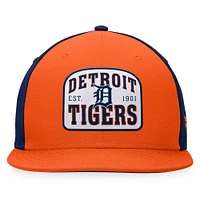 Casquette Snapback Detroit Tigers Cycle Fanatics orange/marine pour hommes