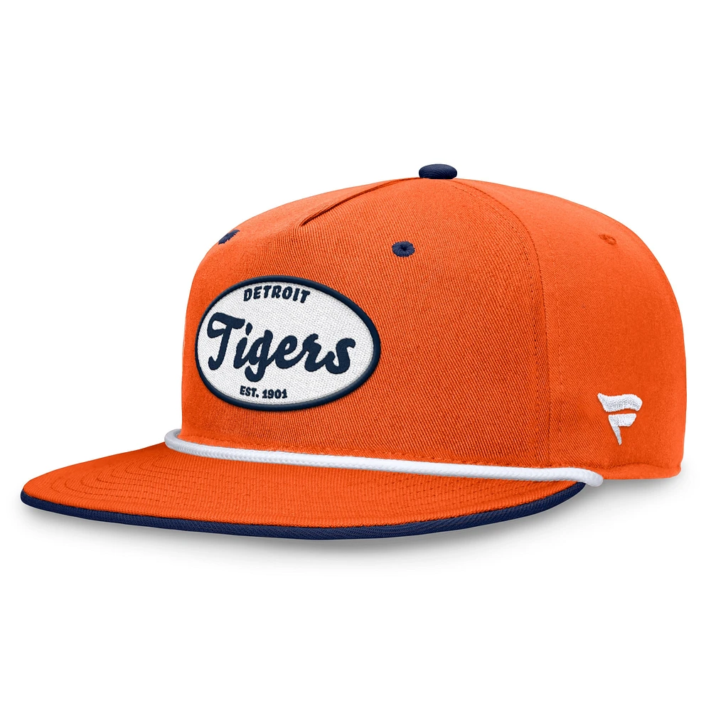 Casquette Snapback Iron Golfer Orange Detroit Tigers Cooperstown Collection Fanatics pour hommes