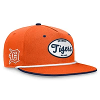 Casquette Snapback Iron Golfer Orange Detroit Tigers Cooperstown Collection Fanatics pour hommes