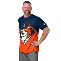 Men's FOCO Navy/Orange Detroit Tigers Big Logo Mascot T-Shirt