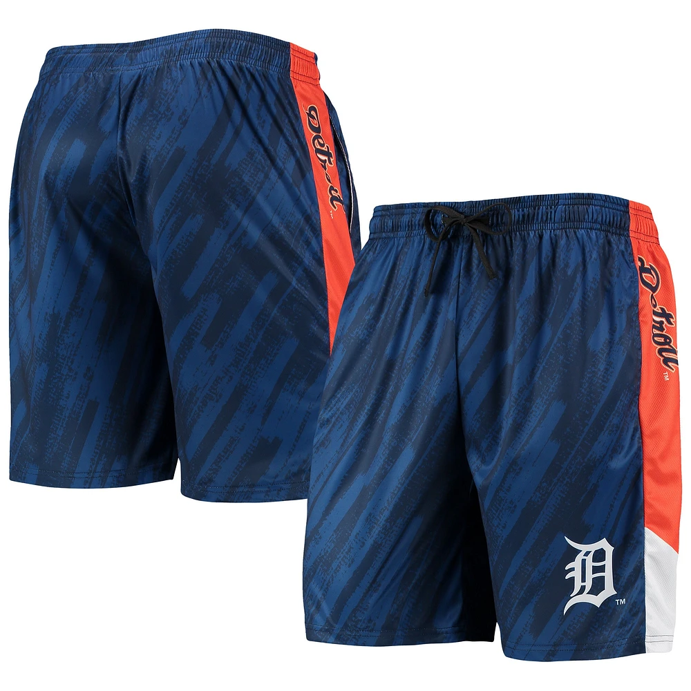 Short statique FOCO Detroit Tigers pour homme, bleu marine