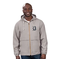 Men's G-III Sports by Carl Banks  Gray Detroit Tigers Full-Zip Rain Jacket