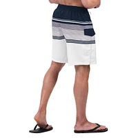 Short de surf G-III Sports by Carl Banks pour hommes, bleu marine/blanc