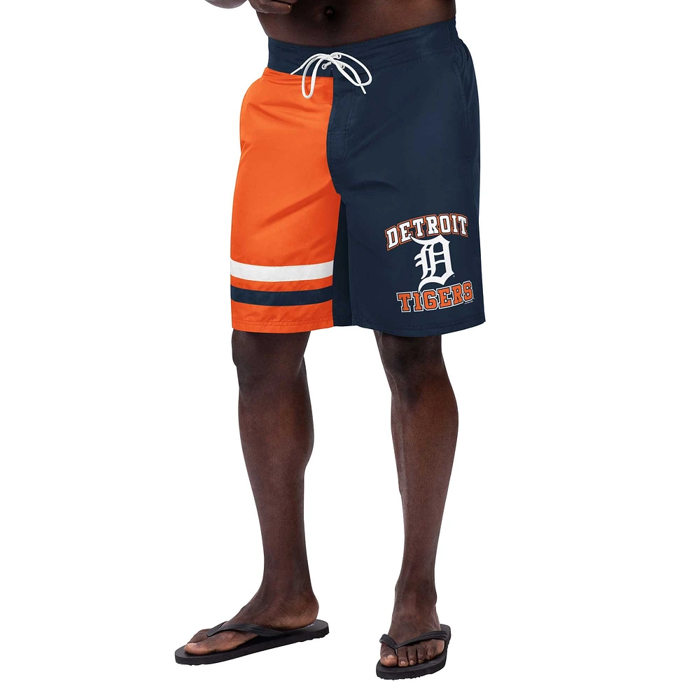 Maillot de bain G-III Sports by Carl Banks pour hommes, bleu marine, ancre des Detroit Tigers