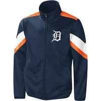 Men's G-III Sports by Carl Banks Navy Detroit Tigers Earned Run Full-Zip Jacket