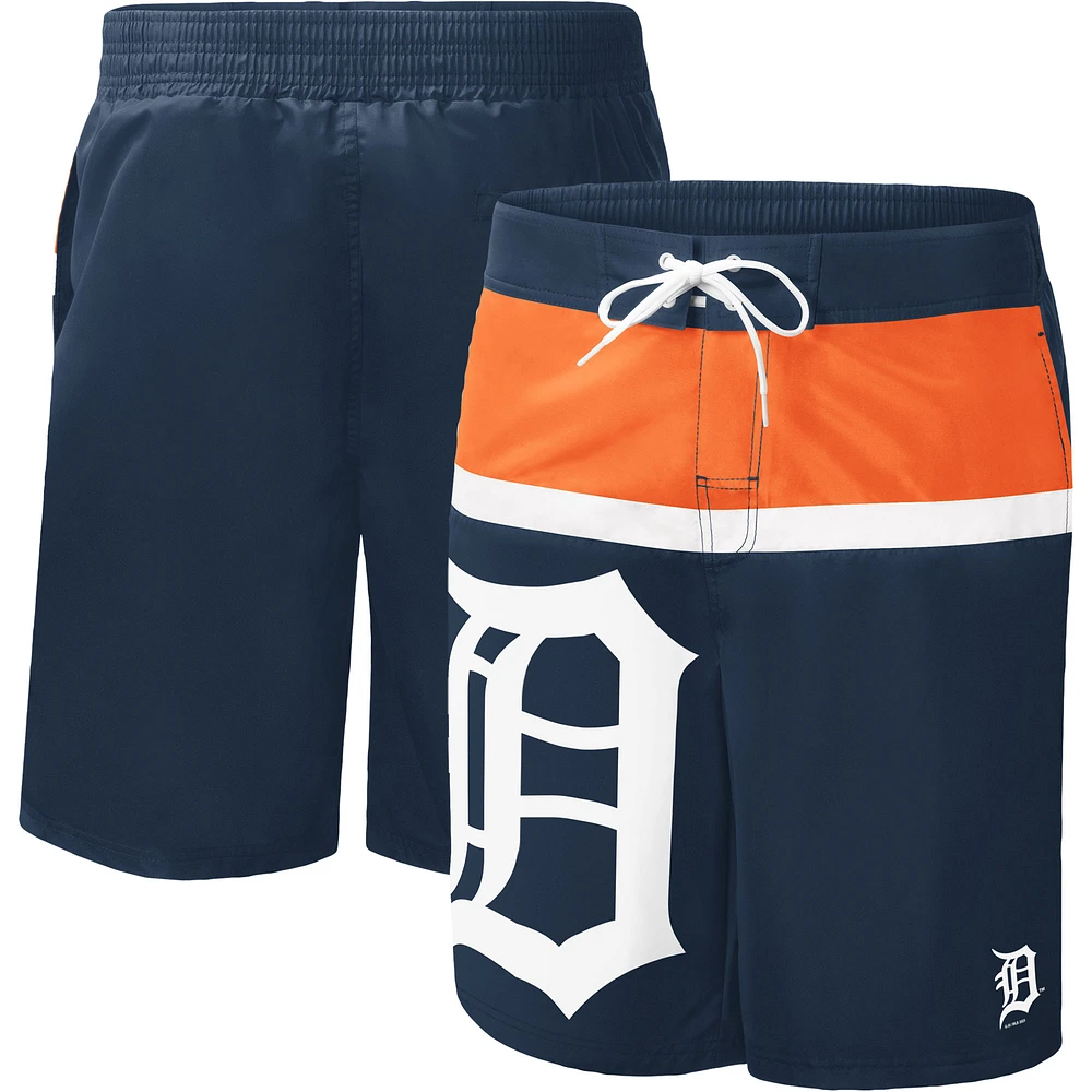 Men's G-III Sports by Carl Banks Navy Detroit Tigers Sea Wind Swim Shorts