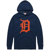 Men's Homage Navy Detroit Tigers Lightweight Raglan Tri-Blend Pullover Hoodie