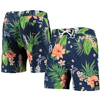 Men's Hurley x '47 Navy Detroit Tigers Cannonball Tropics Swim Shorts