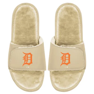 Detroit Tigers ISlide Dune Faux Fur Slide Sandals - Tan