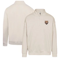 Men's Levelwear  Khaki Detroit Tigers Cooperstown Collection Murray Quarter-Zip Sweatshirt